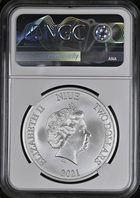 BACK TO FUTURE 2021 NGC 69 1オンス銀貨-