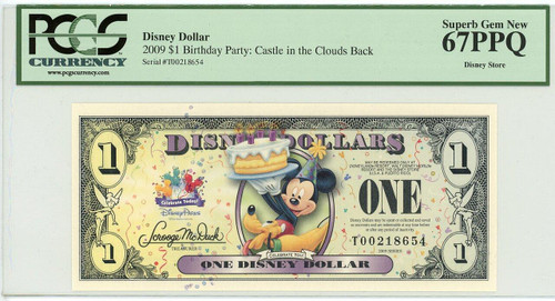 1998 $5 Disney Dollar Goofy R-054 PCGS 67 PPQ | Elite Coinage Co.