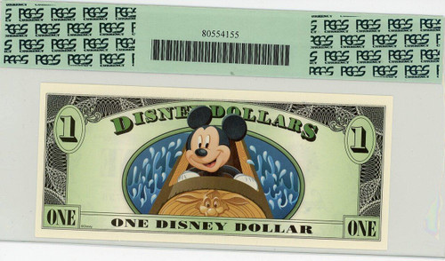 2014 $1 Disney Dollar Splash Mountain PCGS 67 PPQ (DIS168)