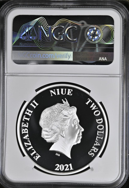 Star Wars The Mandalorian Classic Star Wars 2021 Niue Sdollar2 NGC PF70 UC FIRST RELEASES Star Wars The Mandalorian Classic Star Wars 2021 Niue Sdollar2 NGC PF70 UC FIRST RELEASES