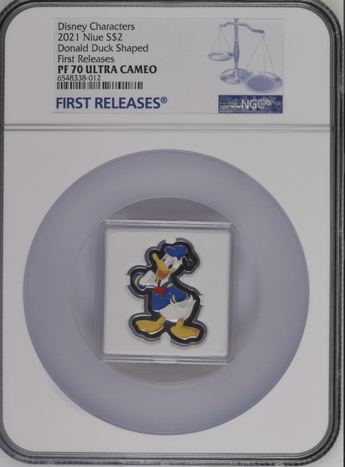 Donald Duck Disney Mickey And Friends 2021 Niue 1oz Silver Coin NGC 70