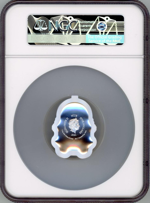 Star Wars STAR WARS CLONE TROOPER HELMET 2021 NIUE 2 OZ SILVER COIN NGC MS 70 FR