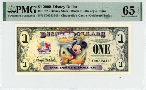 DISNEY - CERTIFIED DISNEY DOLLARS (1987 - 2014) - Page 1 - Elite