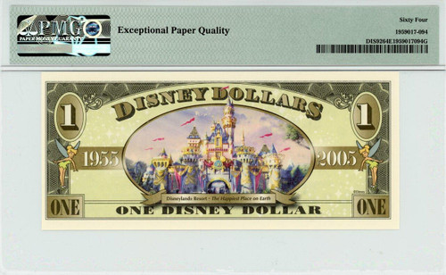 DISNEY - CERTIFIED DISNEY DOLLARS (1987 - 2014) - Elite Coinage Co.