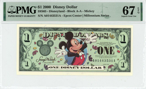 DISNEY - CERTIFIED DISNEY DOLLARS (1987 - 2014) - Elite Coinage Co.