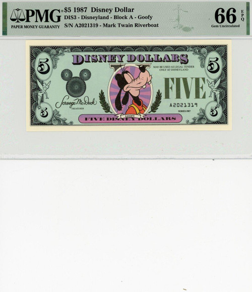 レア 1987年 DisneyDollars カリフォルニア A レア 1987年 DisneyDollars カリフォルニア A 1987 Disney