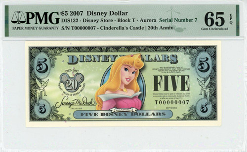DISNEY DOLLARS ディズニーダラー　1990年、1991年 1991 $1 Disney Dollar Mickey PMG 67 EPQ TOP POP (DIS24) | eBay