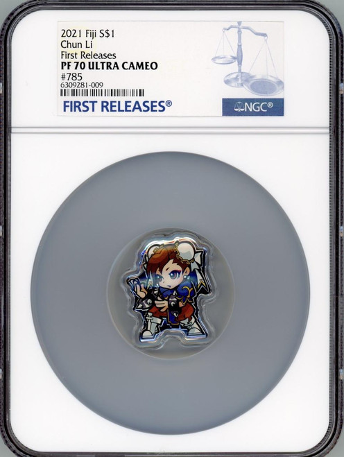Capcom Chun LI Mini Street Fighter Fighters 1oz .999 Silver Coin 2021 Fiji NGC 70 FR Capcom Chun LI Mini Street Fighter Fighters 1oz .999 Silver Coin 2021 Fiji NGC 70 FR