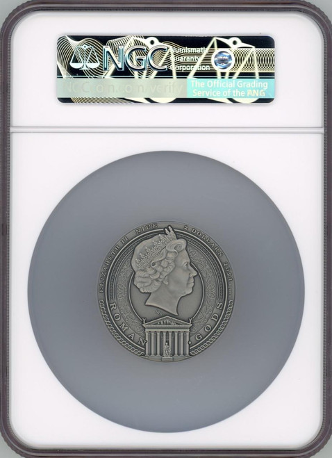 Mint of Gdansk 2021 Niue 2 Oz Antique Finish Silver Coin Roman Gods Mars NGC MS70 Mint of Gdansk 2021 Niue 2 Oz Antique Finish Silver Coin Roman Gods Mars NGC MS70