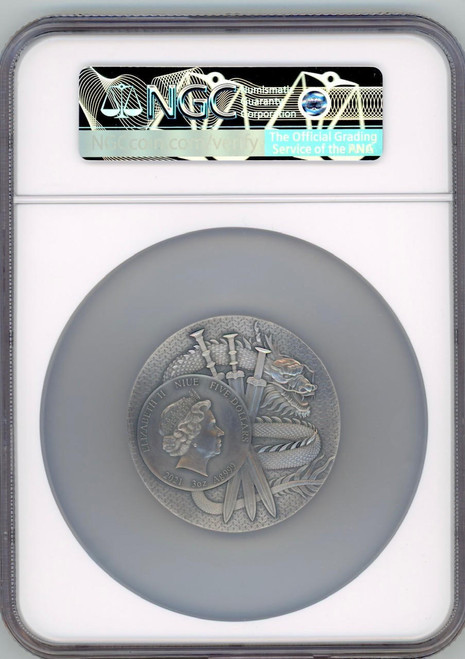Mint XXI 2021 Niue DIAN WEI Warriors of Ancient China 3oz Silver Coin NGC 70 FR Mint XXI 2021 Niue DIAN WEI Warriors of Ancient China 3oz Silver Coin NGC 70 FR