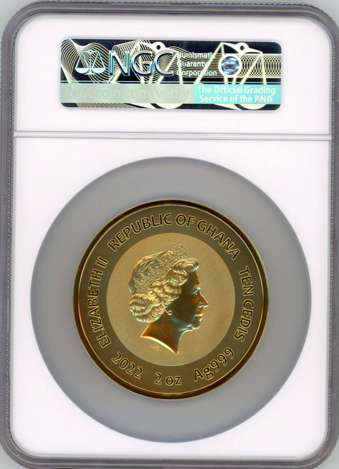 Mint XXI 2022 Republic of Ghana 2 oz Silver Edvard Munch - The Scream NGC 70 FR  Mint XXI 2022 Republic of Ghana 2 oz Silver Edvard Munch - The Scream NGC 70 FR
