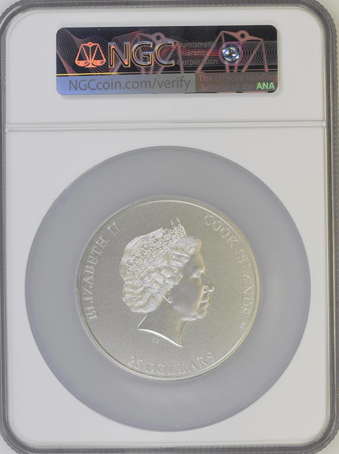 CIT Coin Invest AG CIT 2022 Cook Islands 5 oz Silver 7 Seven Summits $25 Mount Vinson NGC 70 FR  CIT Coin Invest AG CIT 2022 Cook Islands 5 oz Silver 7 Seven Summits $25 Mount Vinson NGC 70 FR
