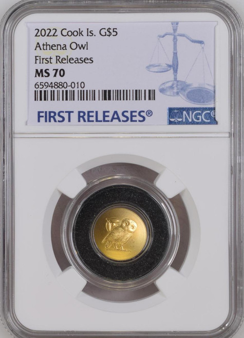 2021 Cook Islands $5 1/2 gram Gold Terracotta Warriors NGC PF 70