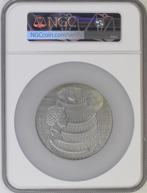 Mint XXI 2022 Tokelau TOWER OF BABEL Bible Stories 5 Oz Silver Coin 10$ NGC 70 FR  Mint XXI 2022 Tokelau TOWER OF BABEL Bible Stories 5 Oz Silver Coin 10$ NGC 70 FR