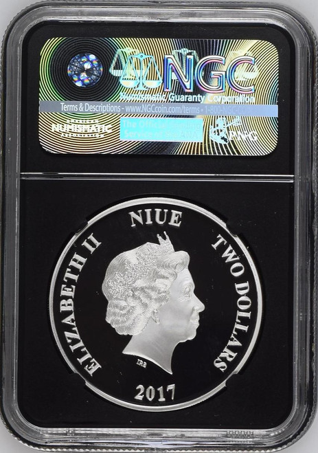 Star Wars™ 2017 Niue STAR WARS LUKE SKYWALKER 1oz Silver $2 COIN LOW COA 00093 NGC 70 FR 