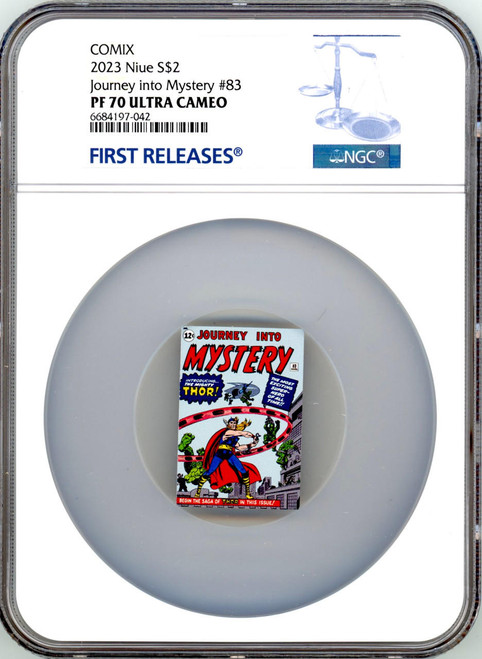 Comix 2023 Niue Comix Marvel Journey into Mystery #83 w THOR 1oz Silver Coin NGC 70 FR  Comix 2023 Niue Comix Marvel Journey into Mystery #83 w THOR 1oz Silver Coin NGC 70 FR