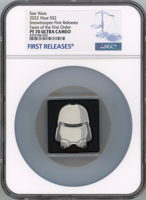 Star Wars™ 2022 Niue The Faces of the First Order Snowtrooper 1oz Silver Coin NGC 70 FR  Star Wars™ 2022 Niue The Faces of the First Order Snowtrooper 1oz Silver Coin NGC 70 FR
