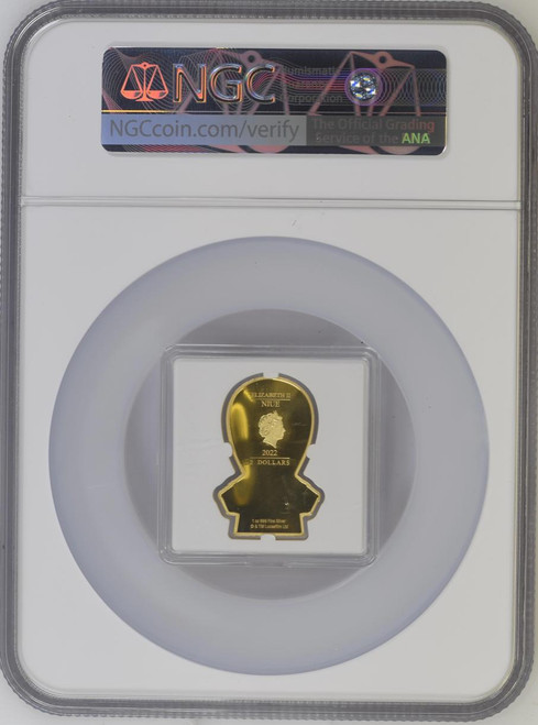 Star Wars™ 2022 Niue C-3PO C3PO Chibi 1 oz silver proof gilded Star War Day FR70  Star Wars™ 2022 Niue C-3PO C3PO Chibi 1 oz silver proof gilded Star War Day FR70