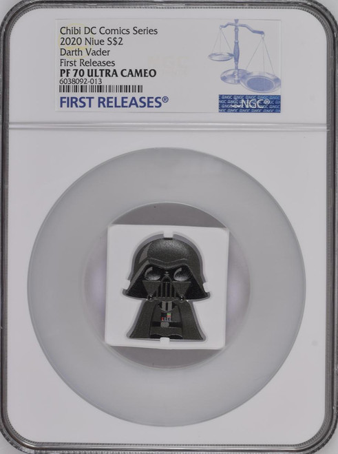 DARTH VADER STAR WARS 2017 NIUE 2oz SILVER COIN $5 NGC EARLY