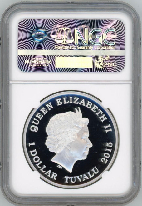 Star Trek 2015 Tuvalu Star Trek Captain Jean-Luc Picard 1oz Silver Proof Coin NGC 70 FR  Star Trek 2015 Tuvalu Star Trek Captain Jean-Luc Picard 1oz Silver Proof Coin NGC 70 FR