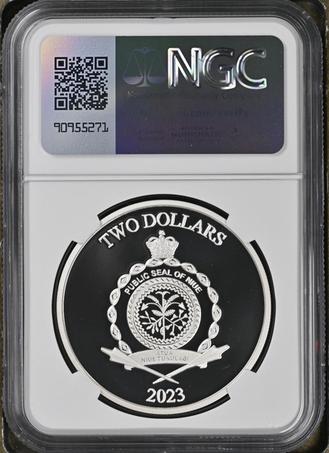 The Flash Movie DC Comics 2023 Niue 1oz Silver Coin NGC 70 FR + BOX