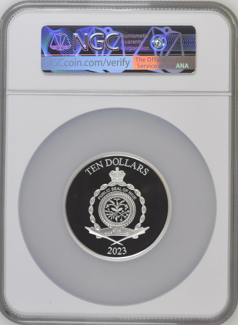 Black Panther Marvel Black 2023 Niue 3 oz $10 NGC 70 FR Silver Coin