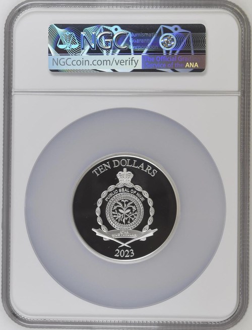 Marvel Spider Man Marvel 2023 3 oz Pure Silver Proof Coin $10 NGC 70 UC FR 