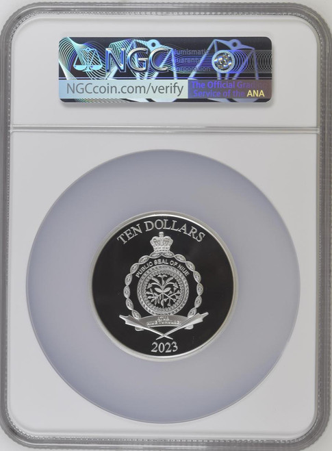 2023 Niue DC Comics Classic Shazam 3oz Silver Proof Coin NGC 70 FR