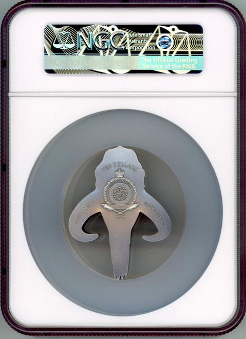 Star Wars™ 2023 Niue 5 oz Silver $10 Star Wars Mandalorian Mythosaur Head NGC 70 FR 