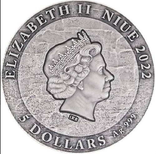 HARRY POTTER™ Harry Potter and The Philosophers Stone 2022 $5 2OZ Silver HR Antique Coin 