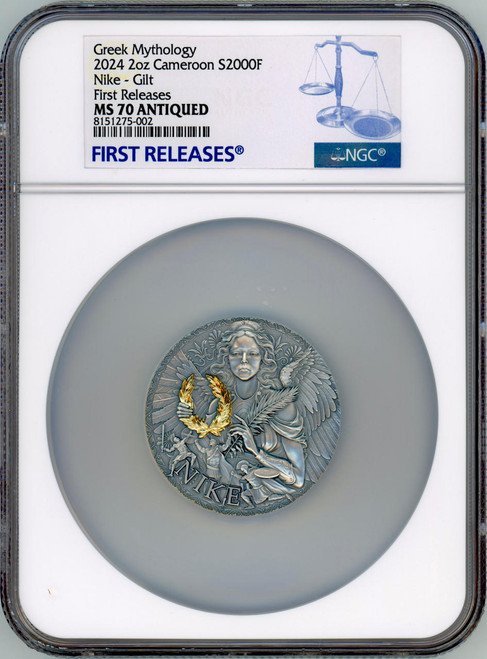 2024 Cameroon 2 Ounce Sarmatian Femina Bellator HR Silver Coin NGC