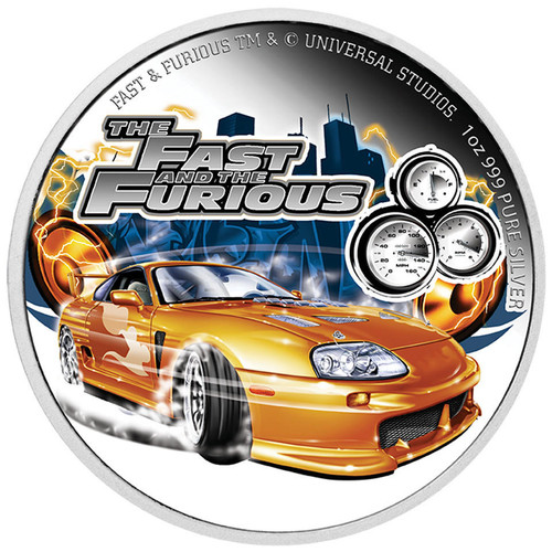 Fast and the Furious 2023 Fast and Furious 1oz Silver Proof Coin Supra NGC 70 FR  Fast and the Furious 2023 Fast and Furious 1oz Silver Proof Coin Supra NGC 70 FR