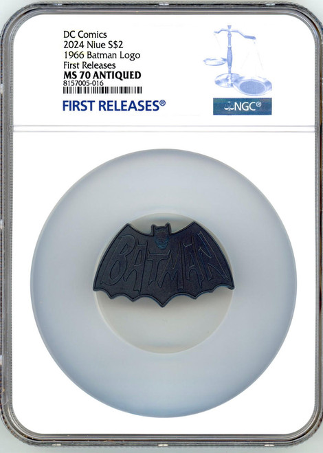 Batman 2024 Warner Bros Batman 85th Ann, 1966 Batman 1oz Silver Coin NGC 70 FR  Batman 2024 Warner Bros Batman 85th Ann, 1966 Batman 1oz Silver Coin NGC 70 FR