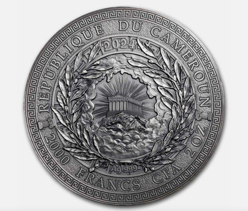 Mint XXI 2024 Cameroon NIKE The Great Greek Mythology 2 Oz Silver Coin 2000F 