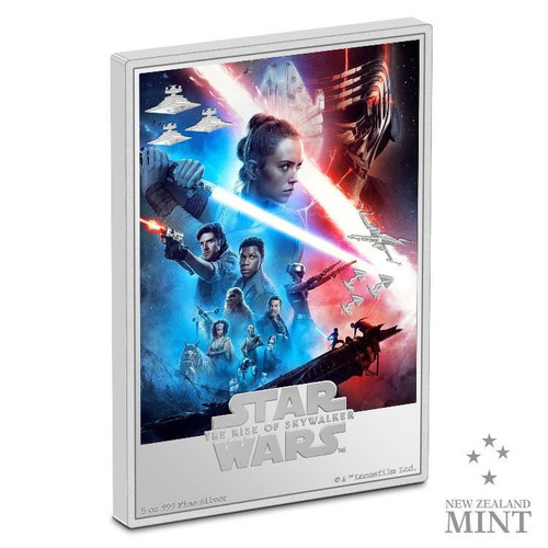 Star Wars™ Star Wars The Rise of Skywalker 2024 $10 5Oz Silver Poster Coin Niue NGC 70 FR  Star Wars™ Star Wars The Rise of Skywalker 2024 $10 5Oz Silver Poster Coin Niue NGC 70 FR