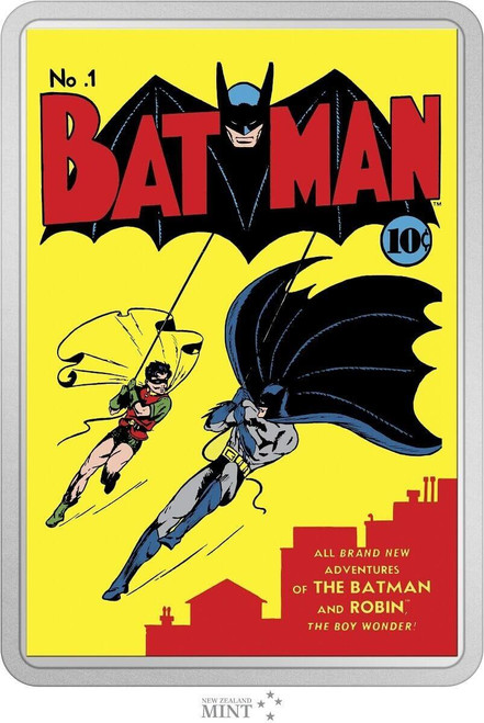 DC Comics 2023 Niue DC Comics Batman #1 Comix 2oz Silver Colorized Coin  DC Comics 2023 Niue DC Comics Batman #1 Comix 2oz Silver Colorized Coin