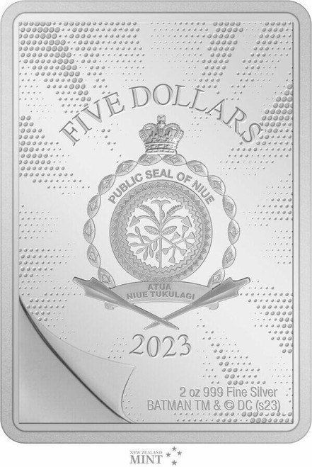 DC Comics 2023 Niue DC Comics Batman #1 Comix 2oz Silver Colorized Coin  DC Comics 2023 Niue DC Comics Batman #1 Comix 2oz Silver Colorized Coin