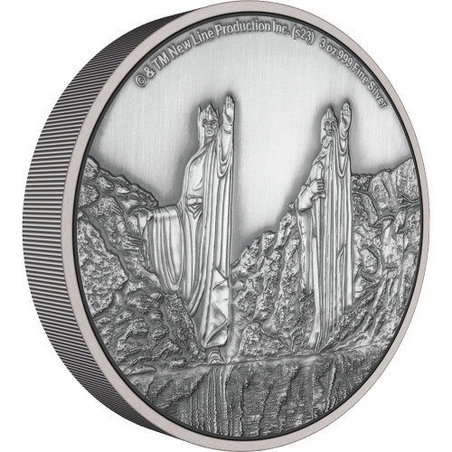 The Lord of the Rings 2023 Niue 3oz The Lord of the Rings Argonath Silver Coin LOTR  The Lord of the Rings 2023 Niue 3oz The Lord of the Rings Argonath Silver Coin LOTR