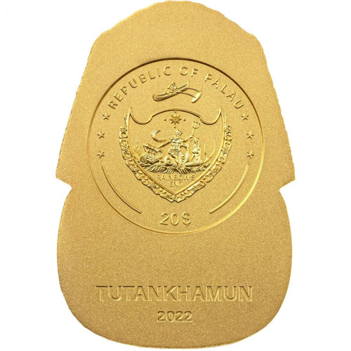 NUMIS COLLECT TUTANKHAMUN’S MASK Egyptian Art Shaped 3 Oz Silver Coin $20 Palau 2022  NUMIS COLLECT TUTANKHAMUN’S MASK Egyptian Art Shaped 3 Oz Silver Coin $20 Palau 2022