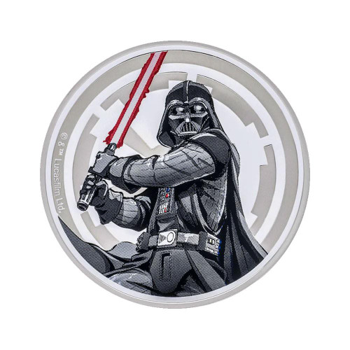 Star Wars™ Star Wars Luke Skywalker vs Darth Vader 1-oz Silver Medallion By Agoro 2000 Mint 