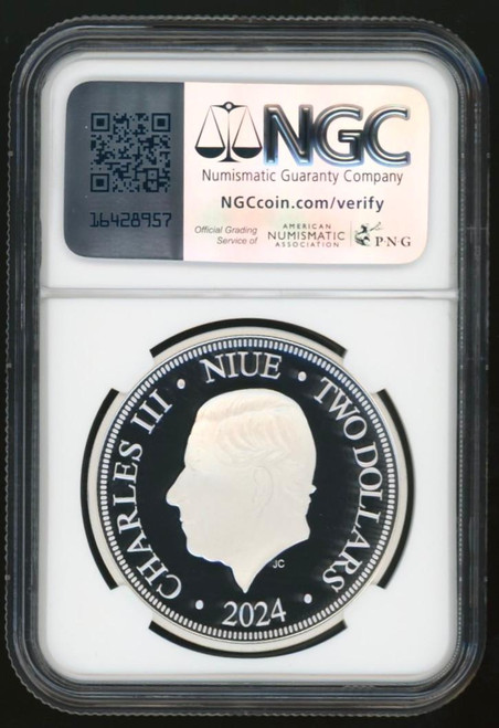 Disney 2024 Niue Disney Princess AURORA 1 oz .999 Silver Proof Coin NGC 70 FR Box/COA 