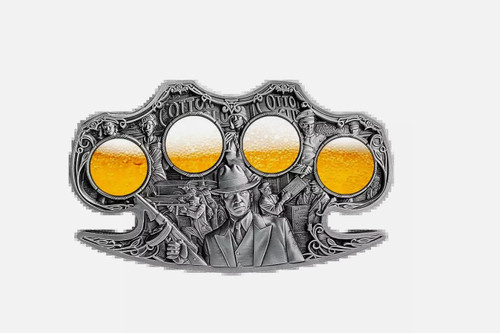  2024 Cameroon Kiss of Death 2 oz Silver Antiqued Colorized Coin 