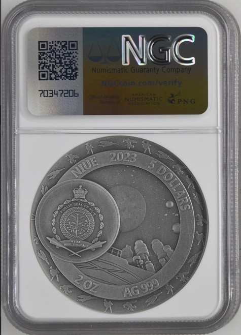 2023 Niue Superman 2 oz Silver Coin NGC 70 Mintage 300 (with Box & Coa)