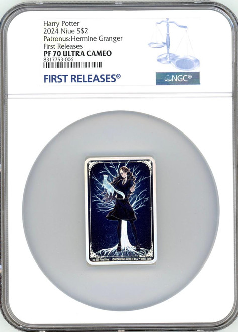 HARRY POTTER™ 2014 Niue Harry Potter Patronus Hermione 1oz Silver Coin NGC 70 FR  HARRY POTTER™ 2014 Niue Harry Potter Patronus Hermione 1oz Silver Coin NGC 70 FR