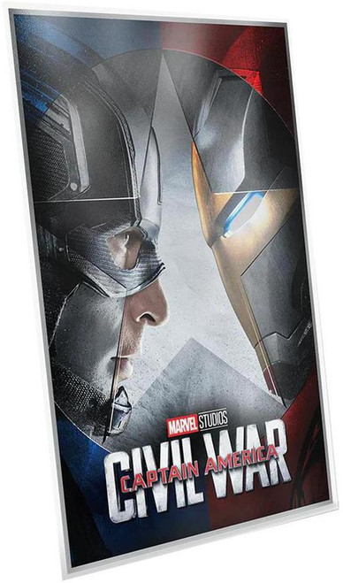 2025 Niue Marvel Infinity Saga Captain America Civil War 1.5oz Silver Foil COIN