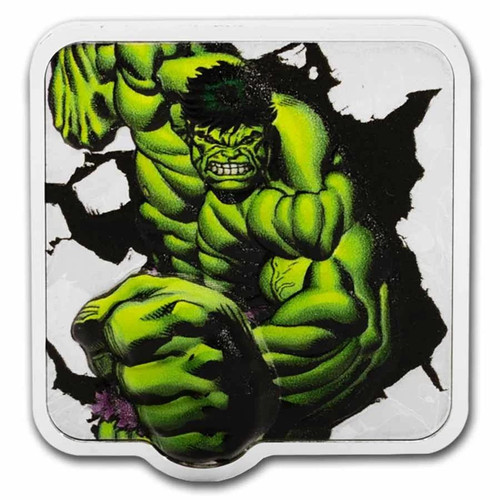 Marvel Smash Series Hulk Smash 2025 Niue 2oz Silver Coin