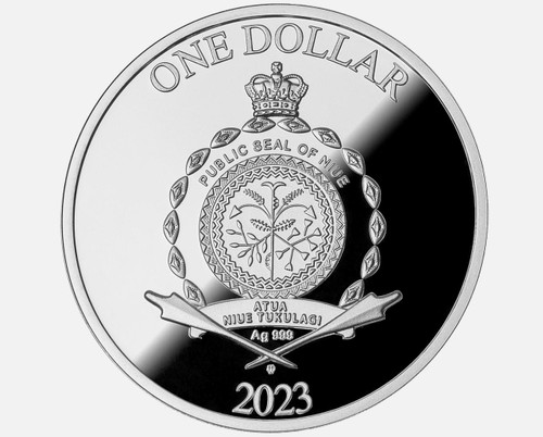 Mint of Poland (Mennica Polska) 2023 Niue Merry Christmas Xmas $1 Colored 1/2oz Silver Proof Coin Poland Mint  Mint of Poland (Mennica Polska) 2023 Niue Merry Christmas Xmas $1 Colored 1/2oz Silver Proof Coin Poland Mint