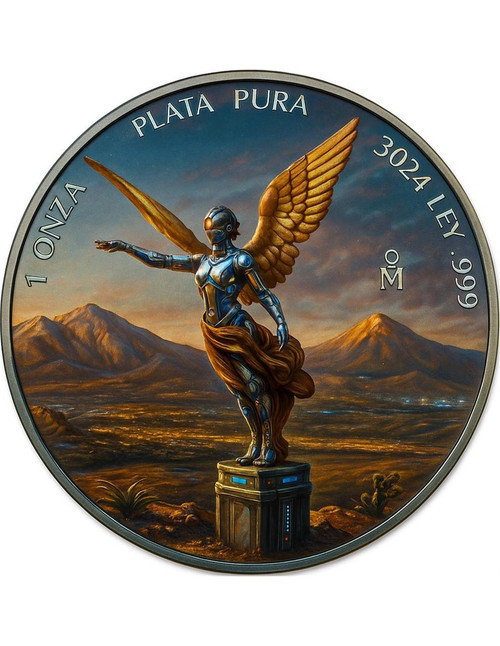  2024 Mexico Libertad  3024 THE Future Coin 1 Oz Silver Coin 