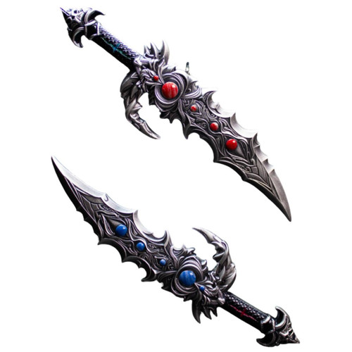 Komsco 2025 South Korea Twinfang Blades Blood and Frost 2 x 1 oz Silver Medal 