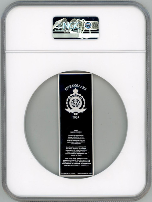 Star Wars™ 2024 Niue Star Wars Episode V Empire Strikes Back Banner 3 oz Silver Poster Coin 